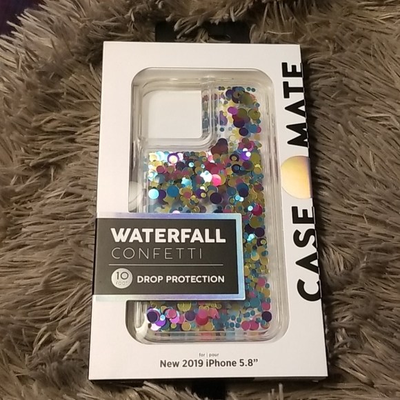 iPhone 11pro size 5.8. Waterfall confetti case. - Picture 5 of 5